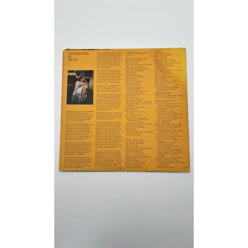 Joan Baez Diamonds and Rust Vinyl LP - Picture 2 of 12